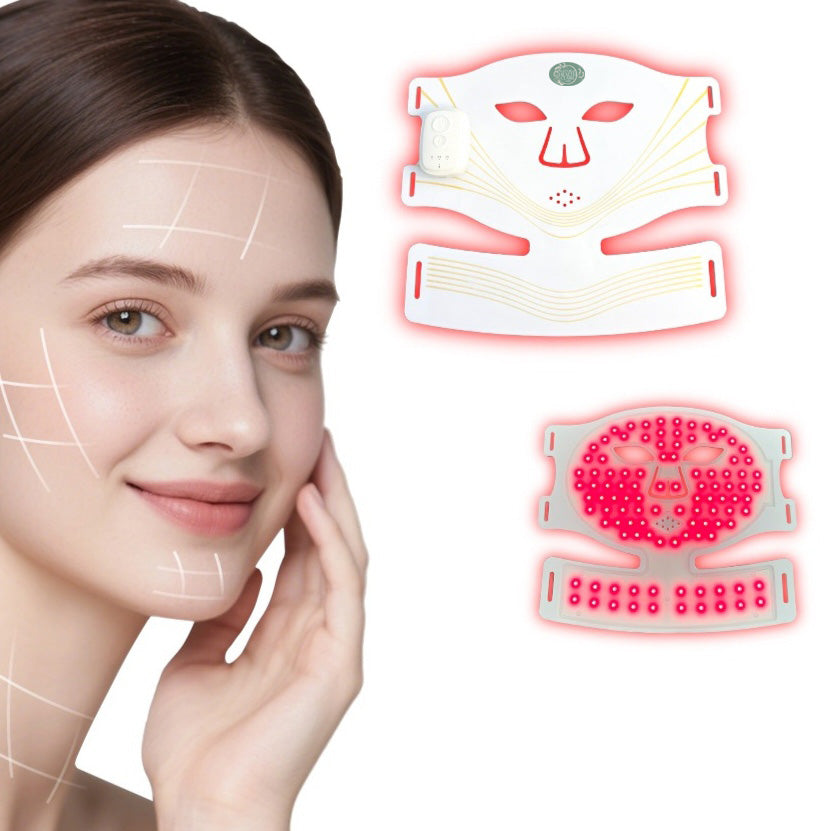 Cordless 4-Lightwave Therapy Face & Neck Mask