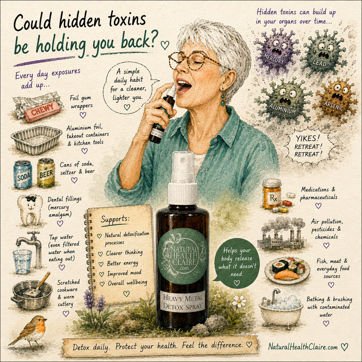 Heavy Metal Detox Spray | Frequency-Imprinted Spray