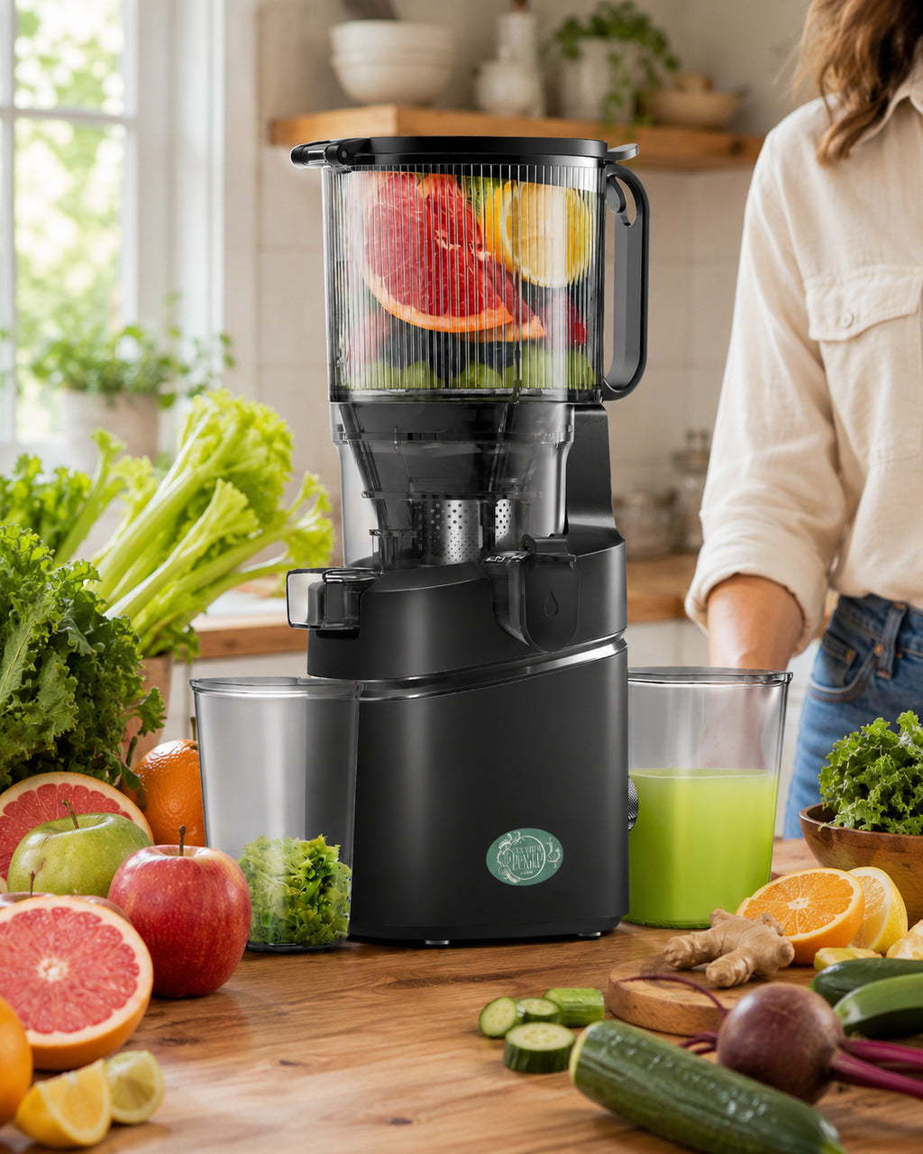 Load & Pour Juicer | Self-Feeding Slow Juicer
